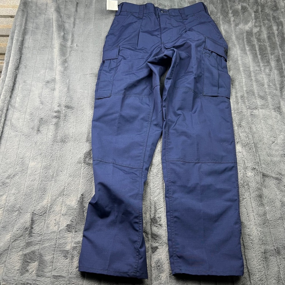 US Coast Guard ODU Trousers Pentaq Navy Blue Ripstop Cargo Pants Small Regular